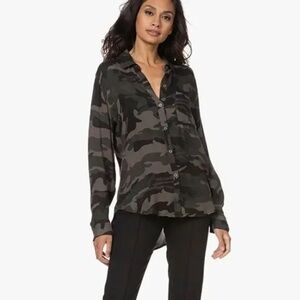 Rails Hunter Forest Camo Button Down Shirt Size Small NWT Brand New 100% Rayon